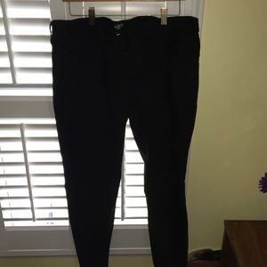LOFT black straight leg jeans